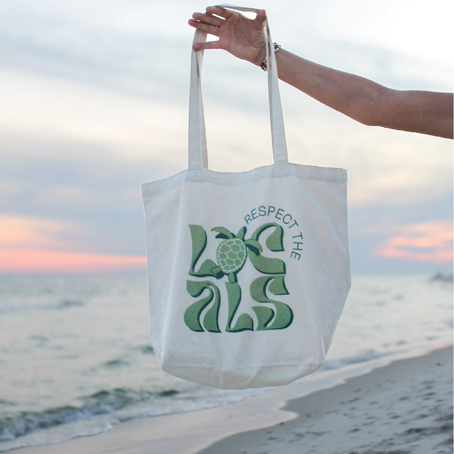 "Respect The Locals" Canvas Tote Bag