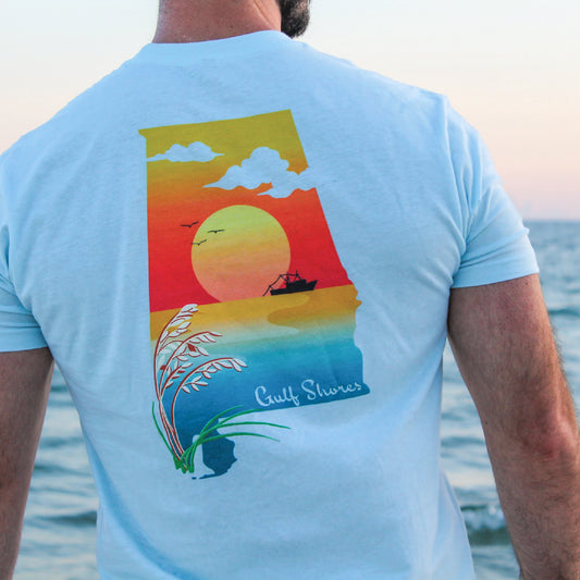 Original "Gulf Shores, AL" State Tee